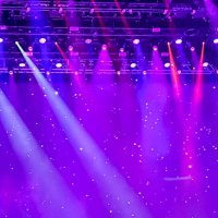 lights smoke and confetti at a concert - concert stock pictures, royalty-free photos & images