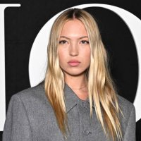 Lila Moss attends the Dior Homme Menswear Fall/Winter 2024-2025 show as part of Paris Fashion Week on January 19, 2024 in Paris, France.