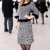 Lily-Rose Depp attends the Chanel Haute Couture Spring-Summer 2025 show as part of Paris Fashion Week on January 28, 2025 in Paris, France.