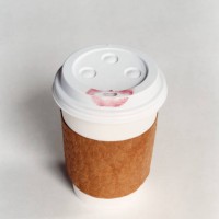 lipstick on take-out coffee - junk food stock pictures, royalty-free photos & images