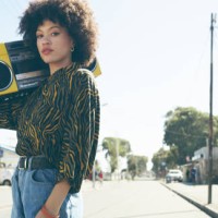 listening to the sounds of the streets - fashion stock pictures, royalty-free photos & images