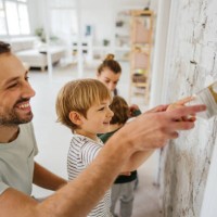 little assistant - home decoration stock pictures, royalty-free photos & images