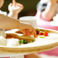 little child eating meal with bare hands,close up - food stock pictures, royalty-free photos & images