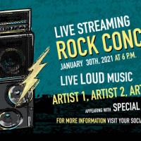 live streaming rock concert social media banner design with stack amplifier and lightning bolts - concert stock illustrations