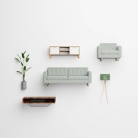 living room concept - home decoration stockfoto's en -beelden