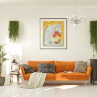 living room in retro style - home decoration stock pictures, royalty-free photos & images