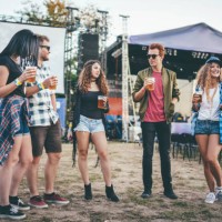 living the festival life - concert stock pictures, royalty-free photos & images