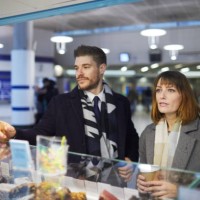 london business people commuting and business traveling. - junk food stock pictures, royalty-free photos & images