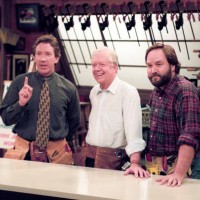 Los Angeles, CA Tim Allen, former President Jimmy Carter, Richard Karn appearing in the ABC tv series 'Home Improvement' for Habitat for Humanity.