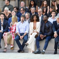 Lou Doillon, Antoine Arnault, Natalia Vodianova, Jalil Lespert, Gabrielle Union and Dwyane Wade attend the Berluti Menswear Spring/Summer 2018 show...