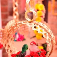 love birds #2 - garden decoration stock pictures, royalty-free photos & images