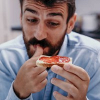 loving the jam coming in my stomach - food stock pictures, royalty-free photos & images