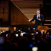 Luis Miguel performs during his second sold out show at Movistar Arena on August 04, 2023 in Buenos Aires, Argentina.