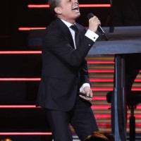 Luis Miguel performs during his tour at Kaseya Center on October 11, 2023 in Miami, Florida.