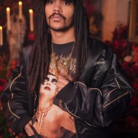 Luka Sabbat at the Willy Chavarria fashion show during Paris Fashion Week Menswear Fall 2025 held at The American Cathedral in Paris on January 24,...