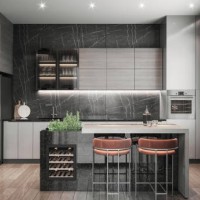 luxury apartment kitchen interior - home decoration stock pictures, royalty-free photos & images