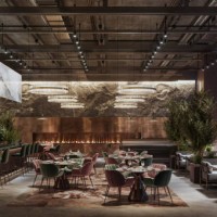 luxury restaurant interior at night - home decoration stock pictures, royalty-free photos & images