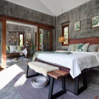 luxury tropical resort bedroom - home decoration stock pictures, royalty-free photos & images