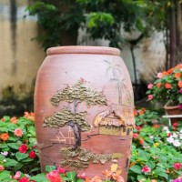 made of ceramic and flowers in the garden - garden decoration stock pictures, royalty-free photos & images