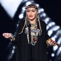 Madonna presents the award for Video of the Year onstage during the 2018 MTV Video Music Awards at Radio City Music Hall on August 20, 2018 in New...