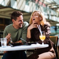 making her laughing daily - food stockfoto's en -beelden