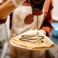 making pancakes - junk food stock pictures, royalty-free photos & images