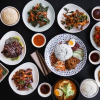 malaysian food table. - food stock pictures, royalty-free photos & images