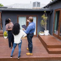 man performing inspection for new home buyer - home decoration stock pictures, royalty-free photos & images