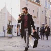 man shopping in central rome - fashion stock pictures, royalty-free photos & images