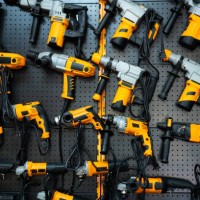 many electric drills on the shelf - home decoration stock pictures, royalty-free photos & images