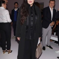 Marina Abramović is seen front row at the Fendi fashion show during Milan Fashion Week Womenswear Spring/Summer 2025 on September 17, 2024 in Milan,...
