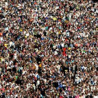 massive amount of people - concert stock pictures, royalty-free photos & images