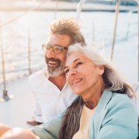 mature couple smiling - travel stock pictures, royalty-free photos & images