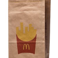mcdonalds food take out paper bag - junk food stock pictures, royalty-free photos & images