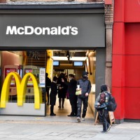 McDonalds restaurant in Londons Oxford Street. Restaurants are only allowed to open for takeaway orders during the Englands second lockdown.