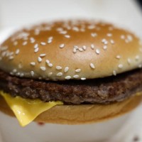McRoyal burger, known as Quarter Pounder, is seen in this illustration photo taken at McDonald's restaurant in Jawornik, Poland on November 4, 2024.