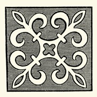 medieval title design, geometrical shape, cross ending in trefoils, art design, vintage illustration 19th century victorian, by dora greenfield - home decoration stock illustrations