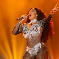 Megan Thee Stallion performs onstage at 2023 LA Pride in the Park festival at Los Angeles Historical Park on June 09, 2023 in Los Angeles, California.