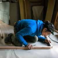 men renovating an old house in rural japan. - home decoration stock pictures, royalty-free photos & images