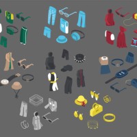 men's and women's clothes, fashion styles isometric set - fashion stock illustrations