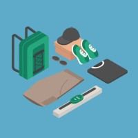 men's clothing and accessories isometric vector - fashion stock illustrations