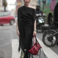Meredith Hayden is seen at New York Fashion Week on February 08, 2025 in New York City.