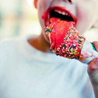 messy ice cream eater - food stock pictures, royalty-free photos & images
