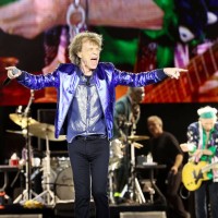 Mick Jagger and Keith Richards of The Rolling Stones performs during the final night of the Hackney Diamonds '24 Tour at Thunder Ridge Nature Arena...