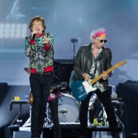 Mick Jagger from The Rolling Stones performs at Hippodrome de Longchamp on July 23, 2022 in Paris, France.