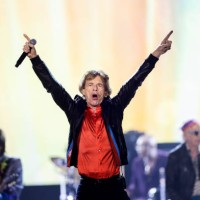 Mick Jagger of The Rolling Stones performs on stage during a concert as part of their 'Stones Sixty European Tour' on July 31, 2022 at Friends Arena...