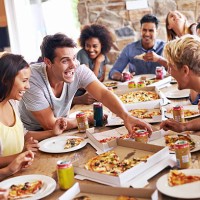 mind if i grab a slice? - junk food stock pictures, royalty-free photos & images