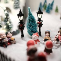 miniature village with show - home decoration stock pictures, royalty-free photos & images