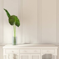 minimalistic white wooden interior with a drawer copy space - home decoration stock pictures, royalty-free photos & images