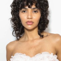 Model Alejandra Du Sol backstage ahead of the Ermanno Scervino fashion show during the Milan Fashion Week Womenswear Spring/Summer 2024 on September...